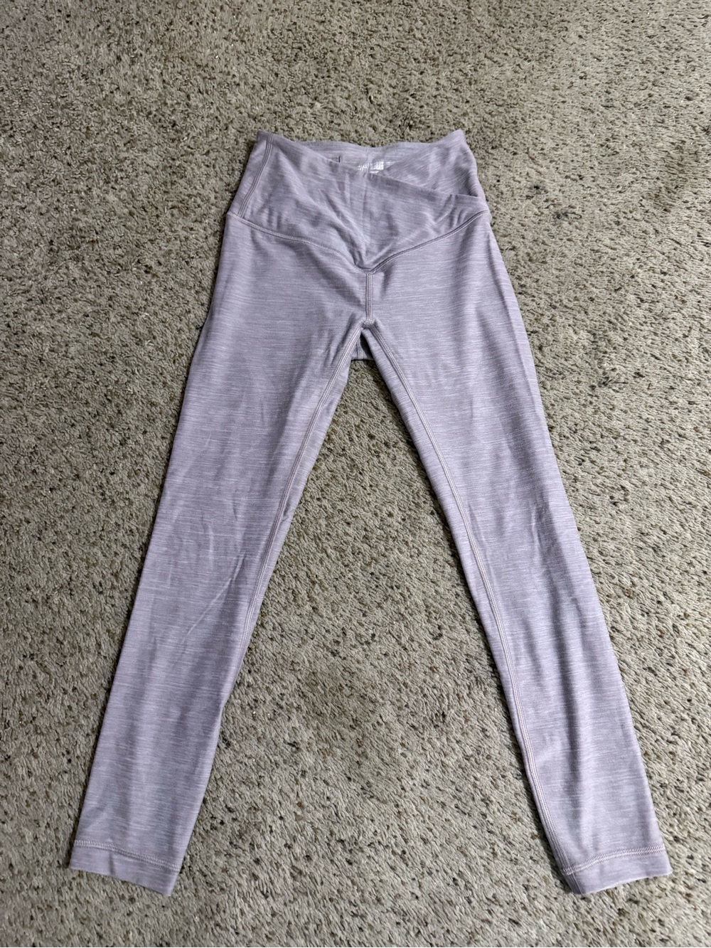 Victoria’s Secret V-Waist High-Rise Light Lavender Heather Yoga Leggings